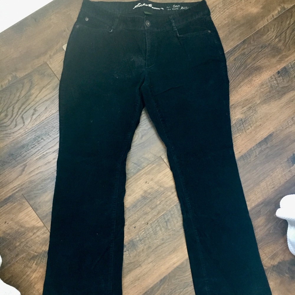 Eddie Bauer Black Corduroy Pants